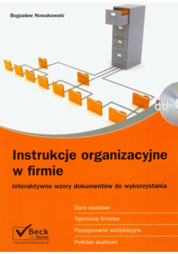 Instrukcje organizacyjne w firmie z płytą CD
