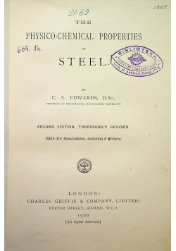 The physico chemical properties 1920 r