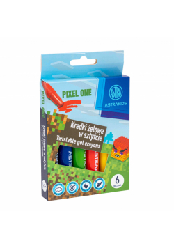 Kredki żelowe w sztyfcie Astrakids Pixel One 6 kolorów
