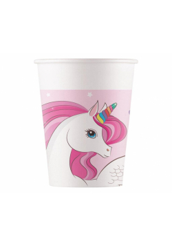Kubeczki papierowe Unicorn Rainbow 8szt