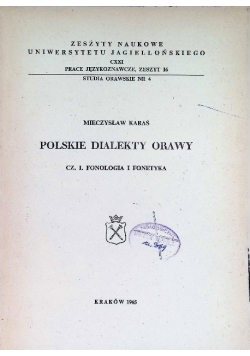 Polskie dialekty Orawy, cz. I