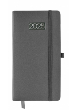 Kalendarz 2025 LUX B6 tygodniowy szary KK-DLT L