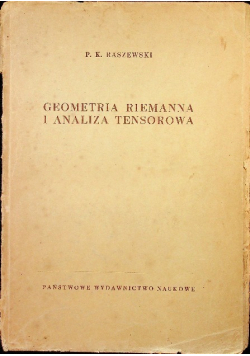 Geometria Riemanna i analiza tensorowa
