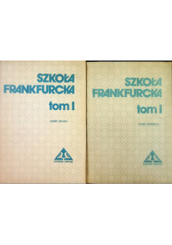 Szkoła Frankfurcka Tom I Część I i II