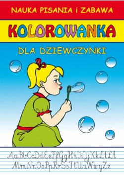 Dla dziewczynki Nauka pisania i zabawa Kolorowanka