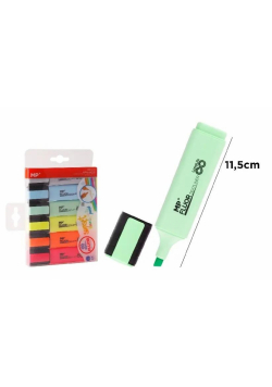 Zakreślacz fluorescencyjny pastel 6szt