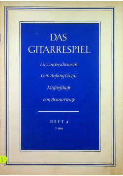 Das Gitarrespiel heft 4