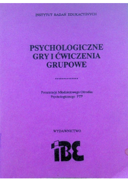 Psychologiczne gry i ćwiczenia grupowe