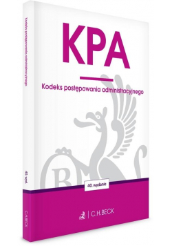 KPA. Kodeks postępowania administracyjnego