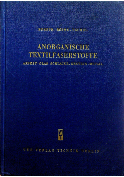 Anorganische Textilfaserstoffe