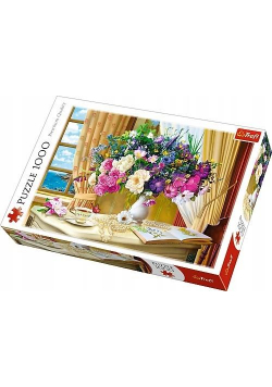 Puzzle 1000 Kwiaty o poranku TREFL