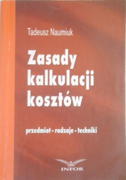 Zasady kalkulacji kosztów