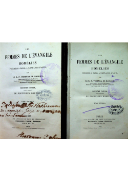 Les Femmes de Levangile Homelies tom I i II 1856 r.