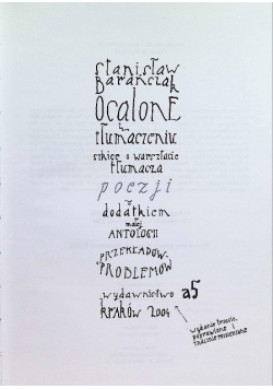 Ocalone w tłumaczeniu