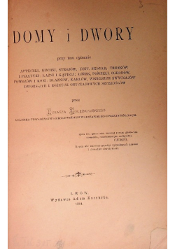Domy i dwory 1884 r.