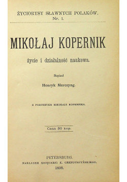 Mikołaj Kopernik 1898 r.