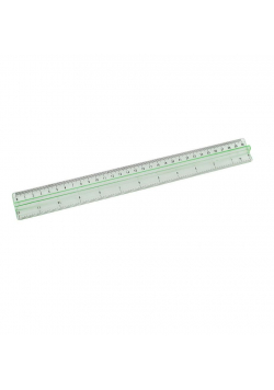 Linijka plastikowa z uchwytem 30 cm D.RECT