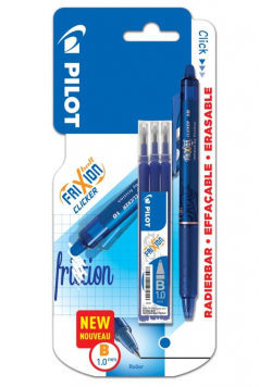 Pióro kulk. FriXion Clicker niebieski 1.0 + wkłady