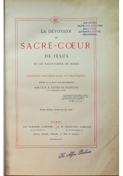 La Devotion Sacre Coeur De Jesus 1877r
