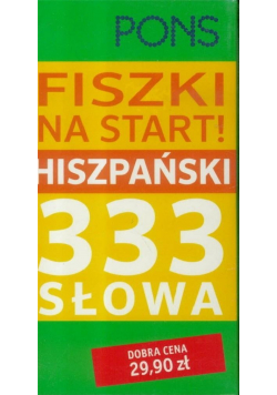 Fiszki na start 333 słowa Hiszpański
