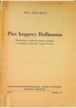Piec kręgowy Hoffmanna 1947 r.