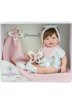 Lalka hiszpańska Sweet Baby Farfalla z kocykiem