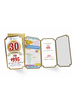 Karnet urodziny 30