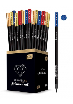 Ołówek Diamond czarny (88szt)