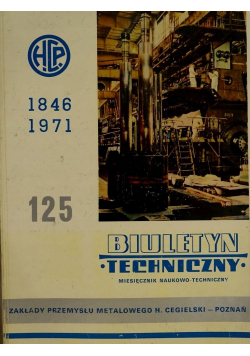 Biuletyn techniczny miesięcznik nr 1