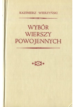 Wybór wierszy powojennych