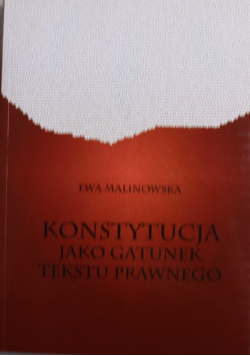 Konstytucja jako gatunek tekstu prawnego