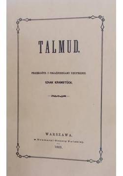 Talmud 1869 r