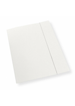 Teczka A4 z gumką biała 300gsm (10szt)