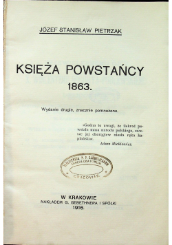 Księża powstańcy 1863 r.