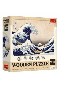 Puzzle Drewniane 200 Wielka Fala w Kanagawie