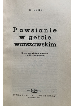Powstanie w getcie warszawskim