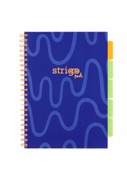 Kołozeszyt Strigo A4 Project Book Neon granatowy linia