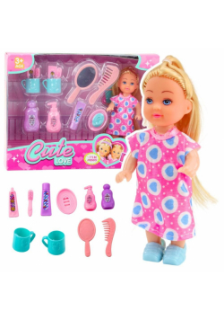 Mini laleczka z akcesoriami do pielęgnacji