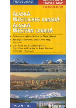 Alaska Western Canada 1:4000 000 Travelmag