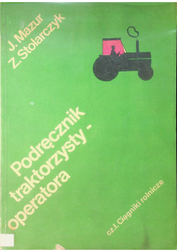 Podręcznik traktorzysty operatora