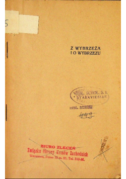 Z wybrzeża i o wybrzeżu 1920 r.