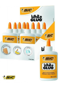 Klej WHITE GLUE 118ML (8szt) BIC