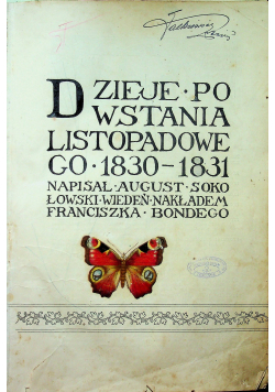 Dzieje powstania listopadowego 1830 - 1831 1913 r.