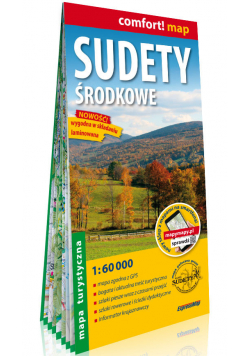 Sudety Środkowe mapa turystyczna laminowana 1: 60 000