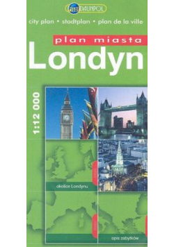 Londyn. Plan miasta 1: 12 000