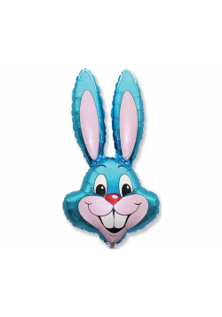 Balon foliowy Rabbit niebieski 90x58cm