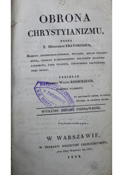 Obrona Chrystyianizmu 1828 r.