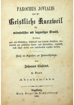 Parochus Jovialis 1866 r.