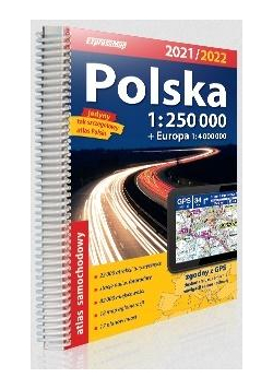 Atlas samochodowy Polska 1:250 000 w.2021/2022