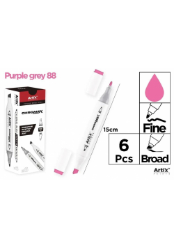 Marker Chromax z 2 końcówk. purple grey 88 (6szt)